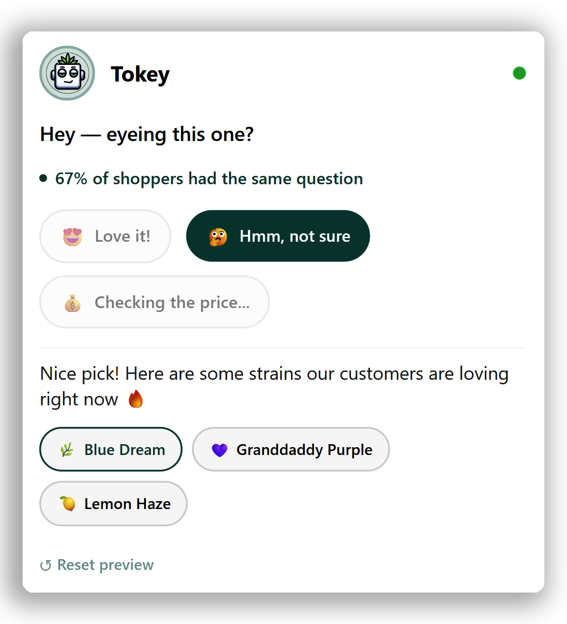 AI-generated product prompts